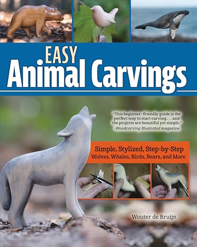 Book cover featuring carved wooden animals: wolf, bear, whale, and bird.
