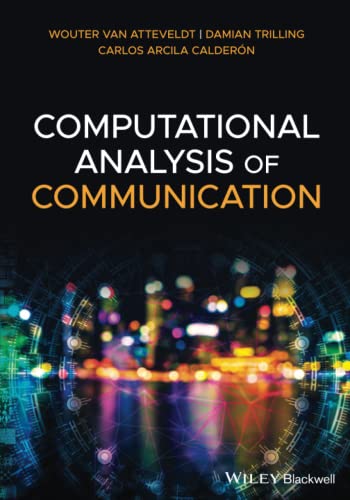 Book cover: "Computational Analysis of Communication" with abstract digital background.