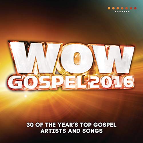 Gospel music compilation cover with large white text on orange and yellow background.