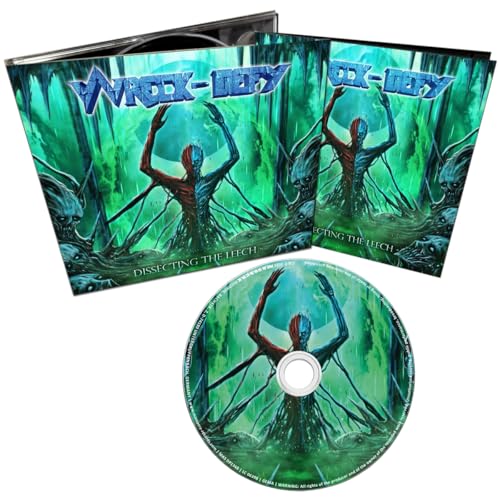 CD case and disc featuring a green, skeletal figure with outstretched arms.