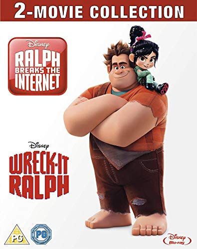 Blu-ray cover featuring Ralph and Vanellope from Wreck-It Ralph films.