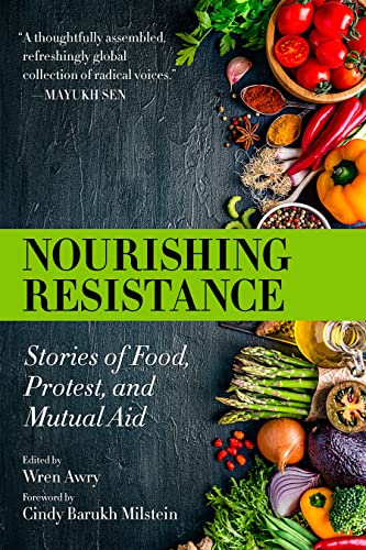 Book cover with vibrant produce arranged around bold green title text.