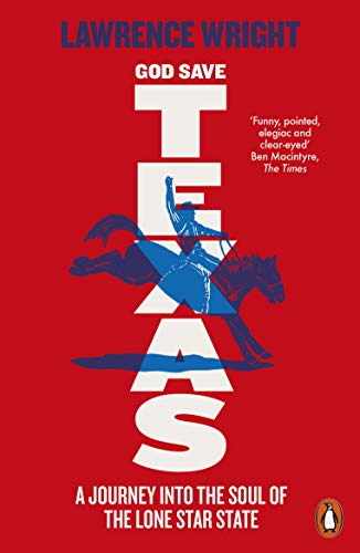 Book cover: "God Save Texas" with a cowboy on a horse silhouette.