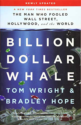 Book cover for Billion Dollar Whale showing floating poker chips and money underwater.