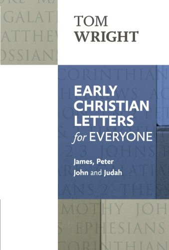 Book cover with title "Early Christian Letters for Everyone" by Tom Wright.