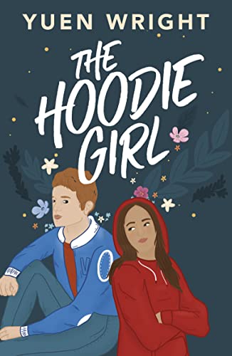 Book cover: two young people, illustrated, with floral and star accents.