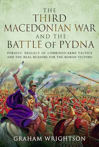 Book cover showing an ancient battle scene with a mounted commander and phalanx infantry.