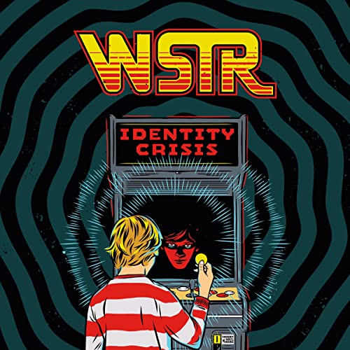 CD cover for Wstr’s “Identity Crisis” featuring arcade game imagery.
