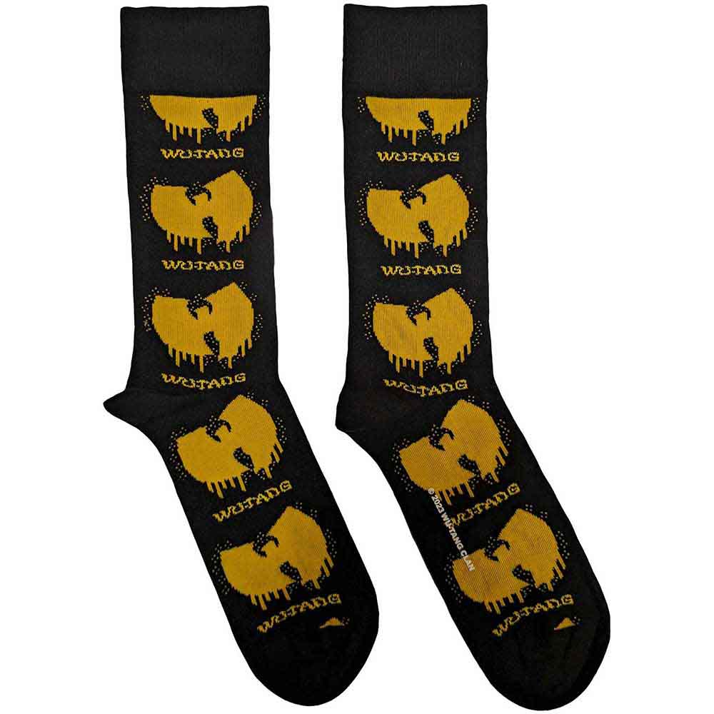 Wu-Tang Clan logo ankle socks, UK size 7-11, likely black with red accents.