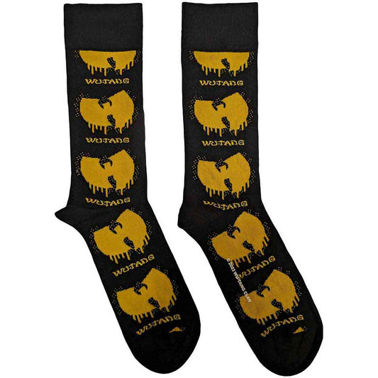 Wu-Tang Clan logo ankle socks, UK size 7-11, likely black with red accents.