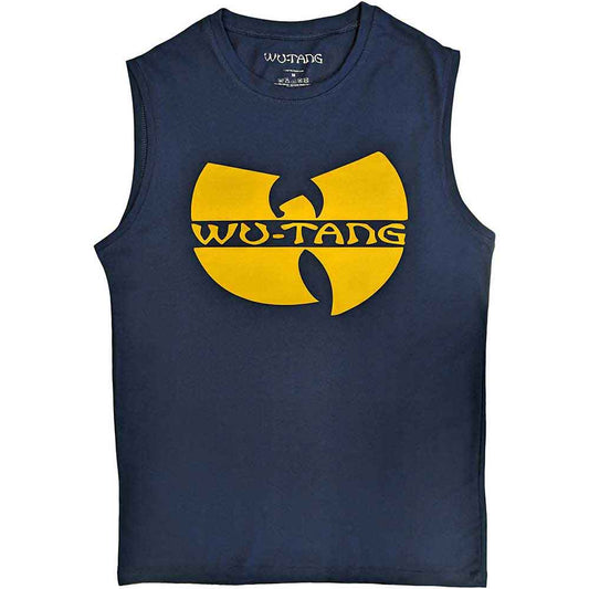 Black tank top with large white Wu-Tang Clan logo, size XX-Large.
