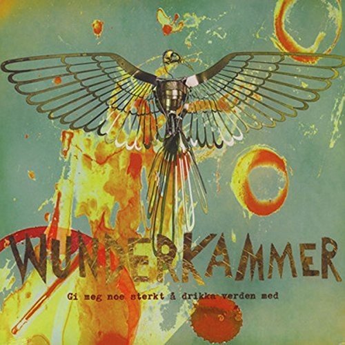 CD cover with a stylized bird-like figure against a textured, colorful background.