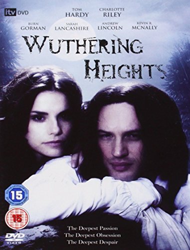 DVD cover art for Wuthering Heights featuring Tom Hardy and Charlotte Riley.