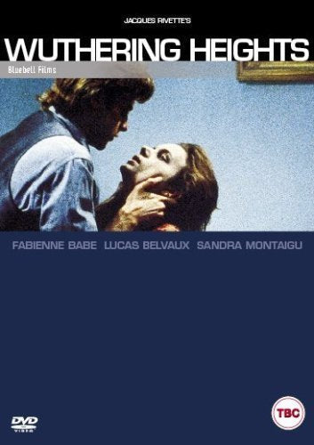 Wuthering Heights" DVD cover with a couple in a dramatic embrace.