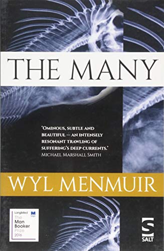 Book cover for "The Many" by Wyl Menmuir with skeletal imagery.