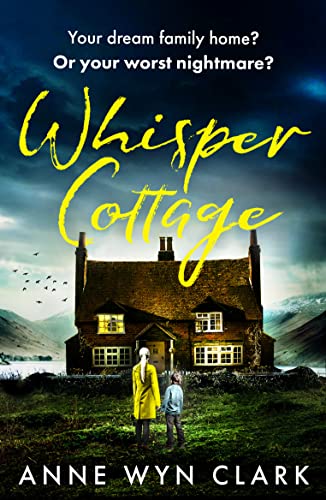Book cover: a dark cottage with a woman and child in front.