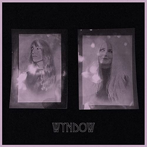 Two portraits of women in frames with the album title "Wyndow".