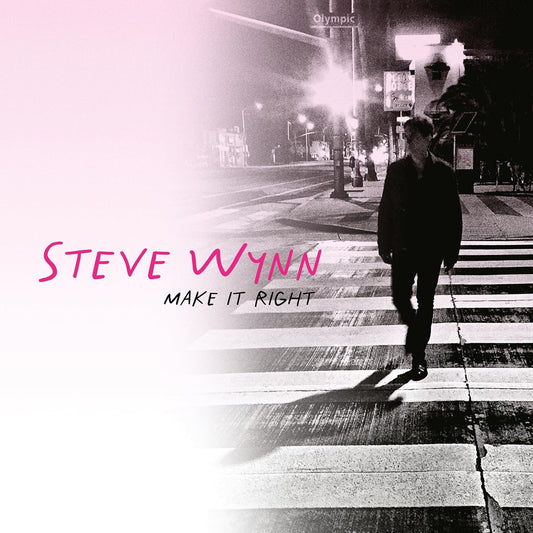 Album cover: Steve Wynn walking away on a city street at night.