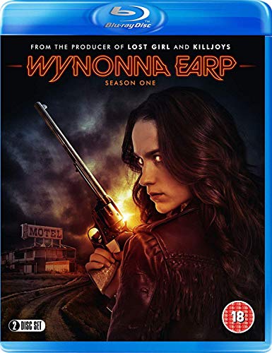 Wynonna Earp Season 1 Blu-ray cover with woman holding a revolver.