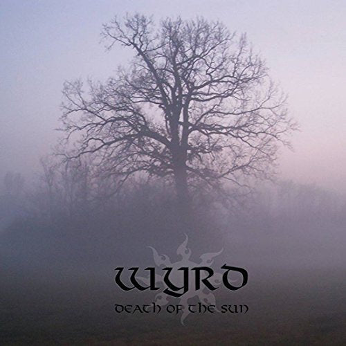 CD cover: Bare tree silhouetted in fog with band name "Wyrd".