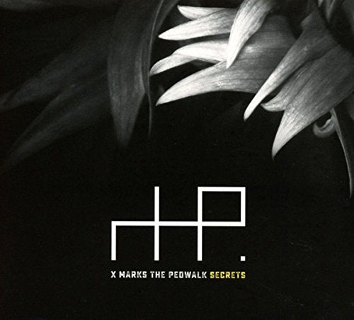 CD cover: abstract white lines and floral shapes on black background.