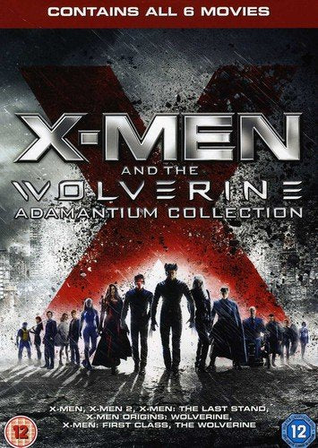 DVD cover featuring the X-Men cast silhouetted against a large red X logo.