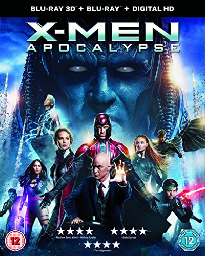 X-Men: Apocalypse Blu-ray cover featuring Apocalypse and several X-Men characters.