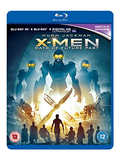 X-Men: Days of Future Past Blu-ray cover with characters in a dystopian scene.