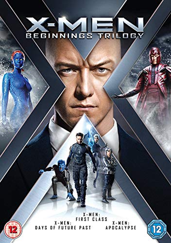 X-Men trilogy DVD cover featuring James McAvoy, Mystique, and Magneto.
