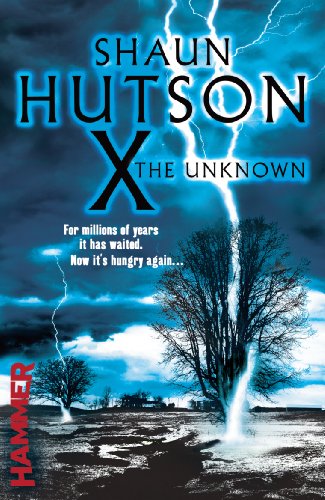Book cover: stormy landscape with lightning striking bare trees.