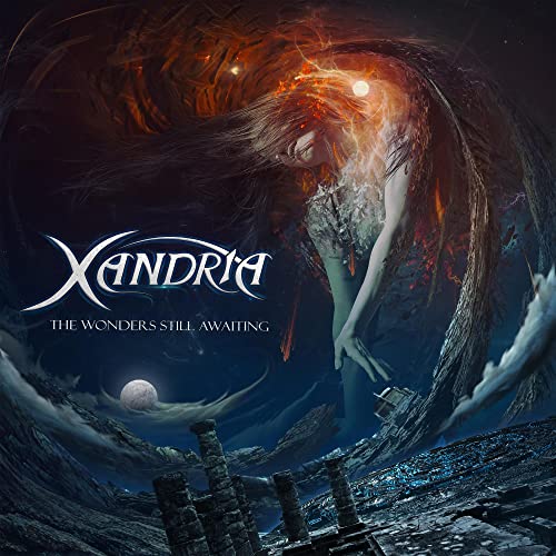 CD cover art: woman with wings amidst ruins and swirling energy.