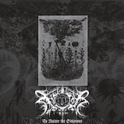 Black and white CD cover with a dark forest scene and band logo.