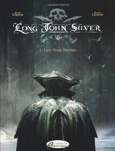 Comic book cover: shadowed figure with pirate flag and stormy background.