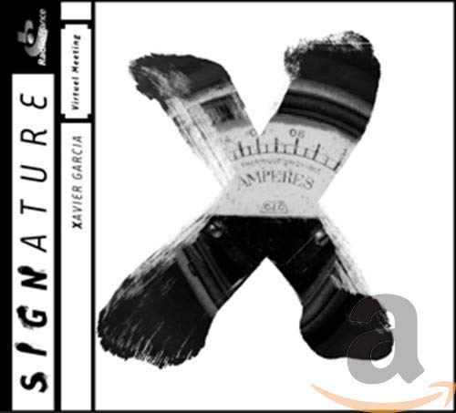 CD cover: abstract black and white "X" with vintage electrical components.