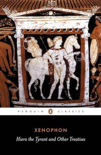 Book cover depicting a classical Greek scene with a rider on horseback.