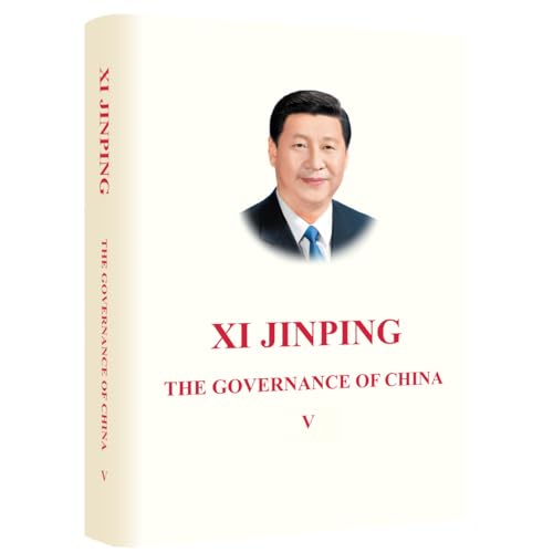 Book cover with a portrait of Xi Jinping and the title text in red.