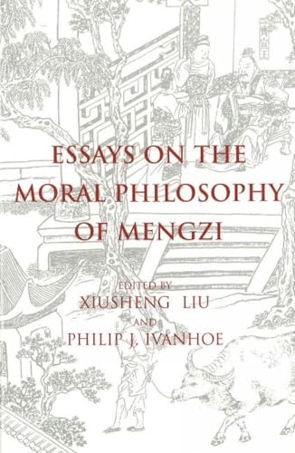 Book cover: "Essays on the Moral Philosophy of Mengzi" with sketched figures.