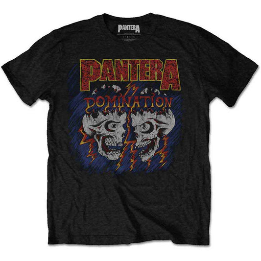 Black t-shirt with Pantera's "Domination" album artwork, size XXX-Large.