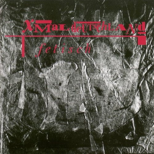 CD cover for Xmal Deutschland’s “Fetisch” with textured, fragmented imagery.