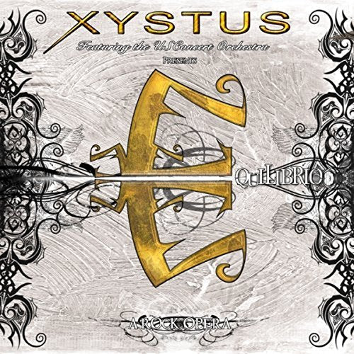 CD cover for Xystus’ “Equilibrio” featuring a large golden letter “E”.