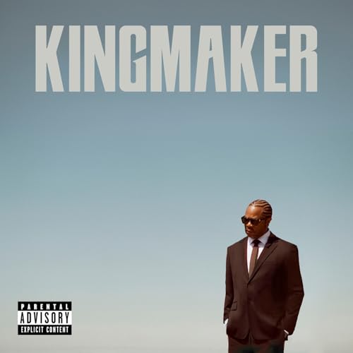 Xzibit's "Kingmaker" album cover: a man in a suit against a blue sky.