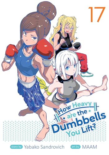 Manga cover featuring three young women in athletic wear, volume 17.