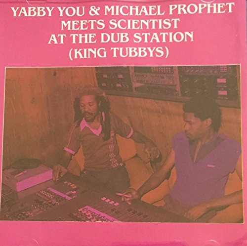CD cover featuring Yabby You and Michael Prophet at a mixing console in studio.