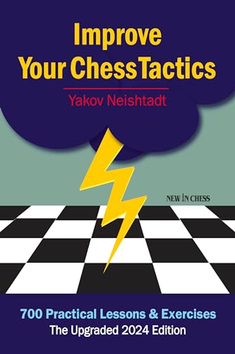 A book with a chess theme, likely featuring a chessboard or pieces on its cover.