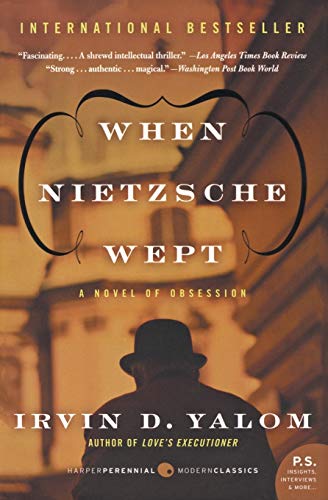 Book cover: "When Nietzsche Wept" with a man seen from behind.