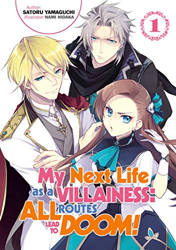 Light novel cover with three anime-style characters and bold pink title text.