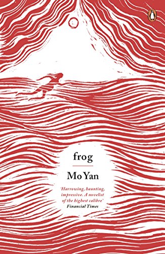 Book cover: red swirling lines, a small figure, and the title "frog.