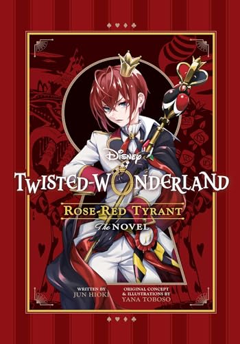 Book cover featuring an anime character with red hair, a crown, and a scepter.