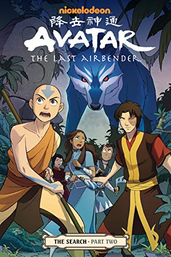 Avatar: The Last Airbender graphic novel cover with Aang and friends.