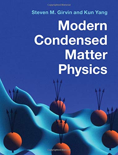 Book cover: "Modern Condensed Matter Physics" with abstract atomic illustration.